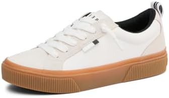 REEF Women's Lay Day Dawn Leather Shoes White Grey Gum