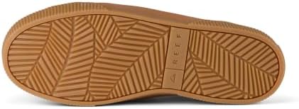 REEF Women's Lay Day Dawn Leather Shoes White Grey Gum