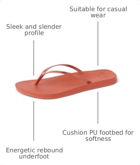 Reef Women’s Cushion Slim Flip Flop Sandal Mango
