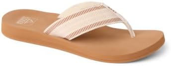 REEF Women's Sandals Spring Woven Flip Flops Warm SandBrown