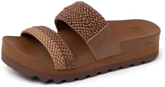 REEF Women's Sandals, Cushion Vista Hi ChocolateTan Braid
