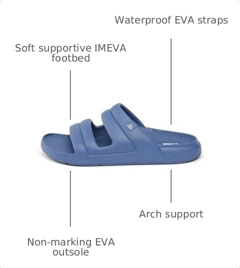 REEF Mens Sandals, Oasis Two-Bar Blue Dusk