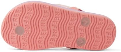 Reef Girls' Little Charming Backstrap Flip Flop Sandals LavenderCoral