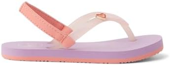Reef Girls' Little Charming Backstrap Flip Flop Sandals LavenderCoral
