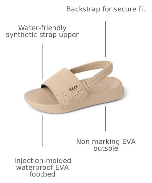 Reef Kids Little One Slide (InfantToddlerLittle Kid) NomadBlack