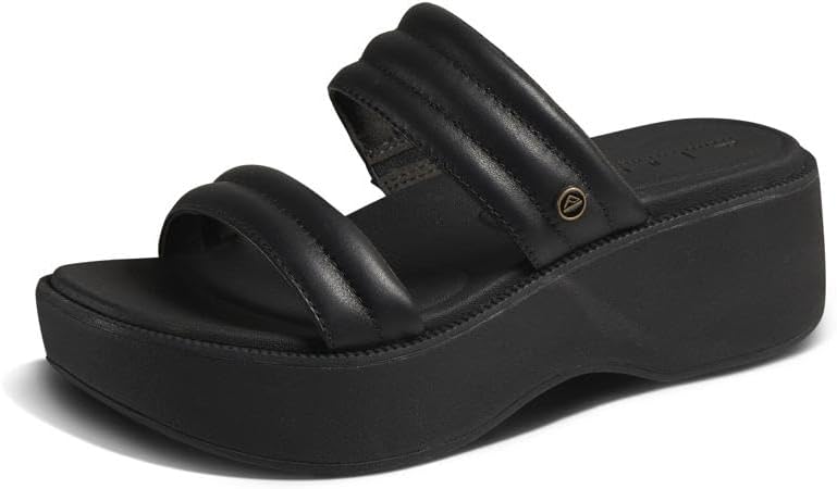 REEF Women's Lofty Lux Hi Slides Black