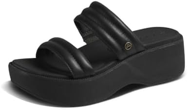 REEF Women's Lofty Lux Hi Slides Black