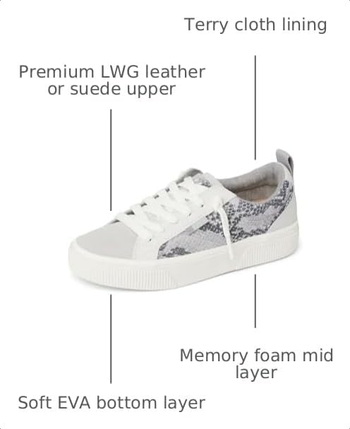 REEF Women's Lay Day Dawn Leather Shoes Snake Suede