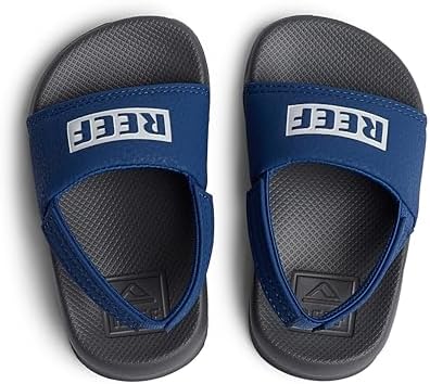 Reef Kids Little One Slide (InfantToddlerLittle Kid) Reef GreyBlue
