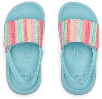 REEF girls ToddlerLittle Kid Salty Slide AquaStripe