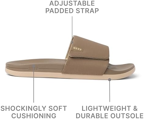 REEF Men's Cushion Phantom Slide Tan