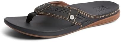 REEF Men'sCushion Lux Flip Flops Bkb-black-brown