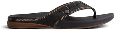 REEF Men'sCushion Lux Flip Flops Bkb-black-brown