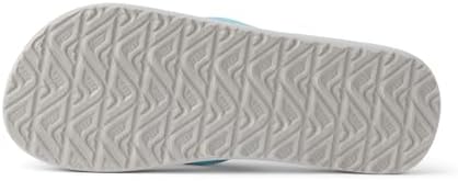 REEF Boys Kids Ahi Beach Flip Flop, Soft Cushion Footbed, Water Friendly Light Blue Palm