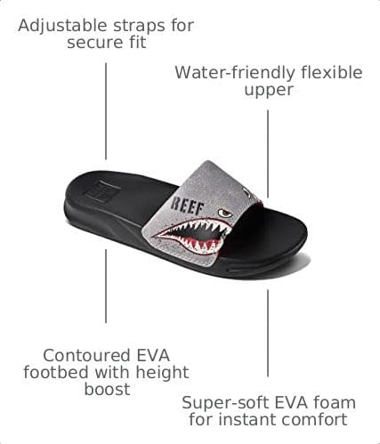 REEF Girls ToddlerLittle Kid Water Vista Platform Sandal, Water Friendly, Adjustable Strap Smoothie