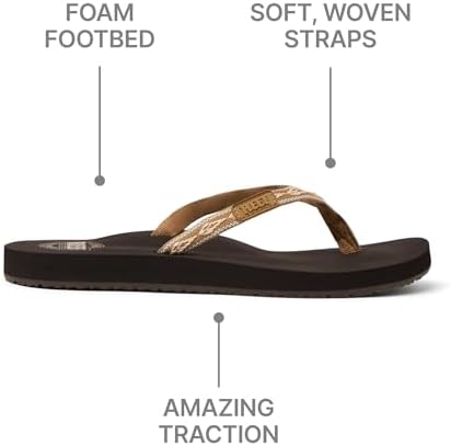 REEF Womens Sandals, Ginger BrownPeach