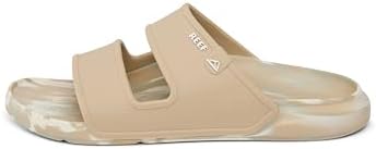 REEF Men's Oasis Double Up Waterproof Slides FossilBirch