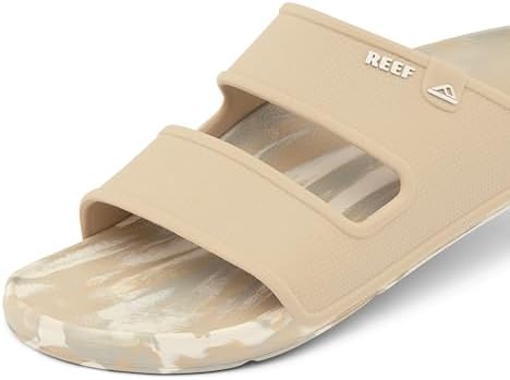 REEF Men's Oasis Double Up Waterproof Slides FossilBirch