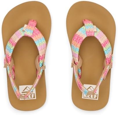 REEF Girls ToddlerLittle Kid Ahi Beach Flip Flop, Soft Cushion Footbed, Water Friendly Baja Pink
