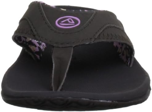 REEF Women's Fanning Bottle Opener Flip Flops Brown Leopard