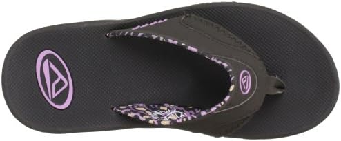 REEF Women's Fanning Bottle Opener Flip Flops Brown Leopard