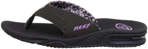 REEF Women's Fanning Bottle Opener Flip Flops Brown Leopard