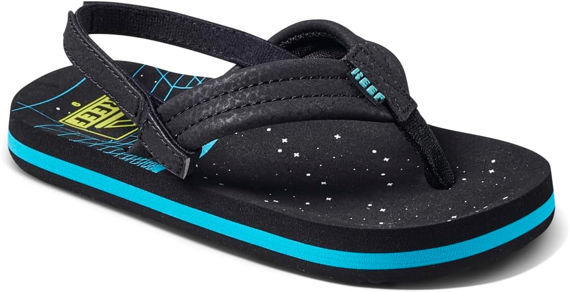 REEF Boys ToddlerLittle Kid Ahi Beach Flip Flop, Soft Cushion Footbed, Water Friendly Sharkade