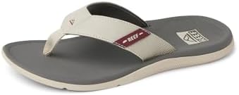REEF Santa Ana Mens Sandal Tan-grey-maroon