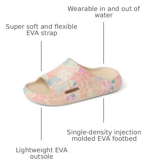 REEF Rio Slides (Big Kid) Apricot Multi