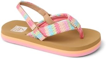 REEF Girls ToddlerLittle Kid Ahi Beach Flip Flop, Soft Cushion Footbed, Water Friendly Baja Pink