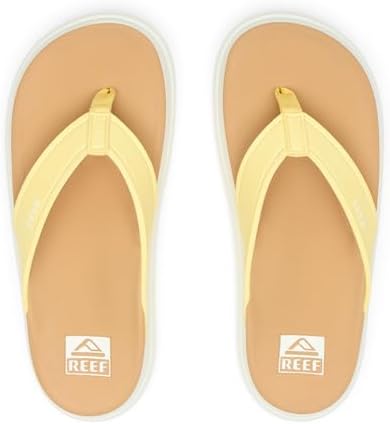 REEF Cushion Bondi Women's Sandal, Lightweight and Supportive Footbed, Water Friendly Pale Banana
