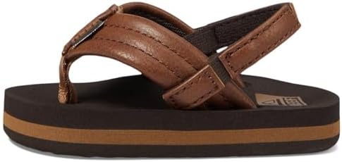 REEF Boys ToddlerLittle Kid Ahi Beach Flip Flop, Soft Cushion Footbed, Water Friendly Brown