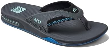 REEF Mens Sandals, Fanning Gunmetal-ocean