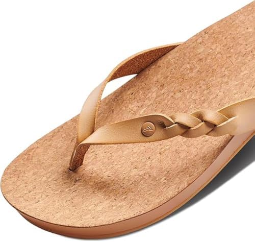 REEF Women's Cushion Court Twist Flip Flops Seashell