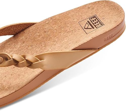 REEF Women's Cushion Court Twist Flip Flops Seashell