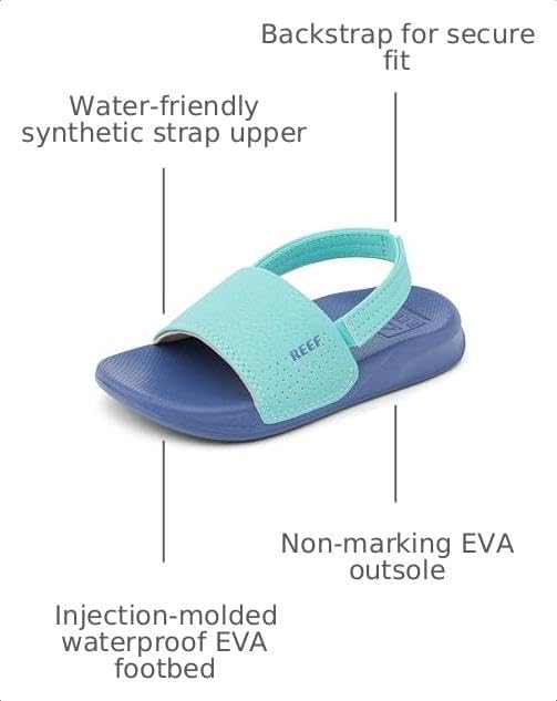 Reef Kids Little One Slide (InfantToddlerLittle Kid) DuskAqua