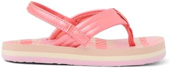 REEF Girls ToddlerLittle Kid Ahi Beach Flip Flop, Soft Cushion Footbed, Water Friendly initial