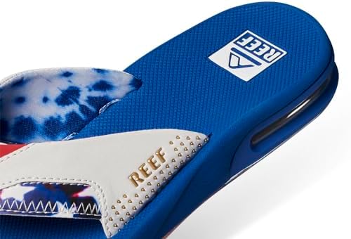 REEF Mens Sandals, Fanning Red White and Blue