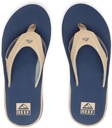 REEF Mens Sandals, Fanning Tan-navy-tan