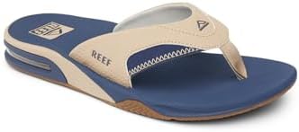 REEF Mens Sandals, Fanning Tan-navy-tan