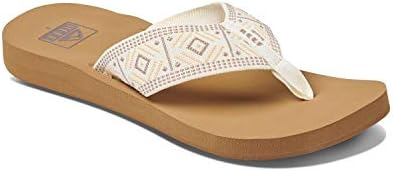 REEF Women's Sandals Spring Woven Flip Flops Vintage White