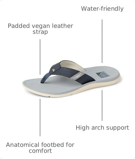REEF Santa Ana Mens Sandal Navy-grey