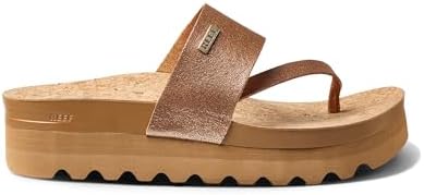 REEF Women's Cushion Sol Hi Platform Sandals Copper