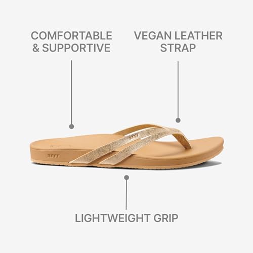 REEF Women's Sandals Cushion Spring Joy Flip Flops Champagne