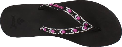 REEF Womens Sandals, Ginger BlackPurpleSilver