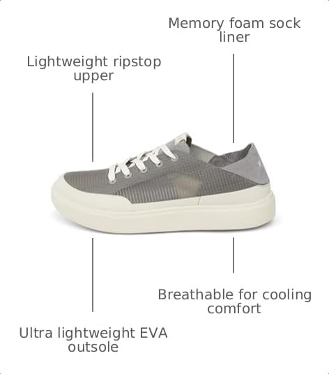 REEF Swellsole Navigator Men's Shoe, Lightweight & Breathable, Memory Foam Footbed GreyVintage