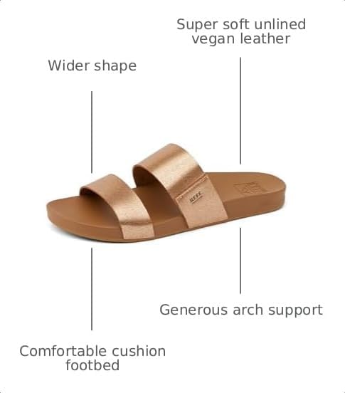 REEF Womens Sandals, Cushion Vista CopperTan