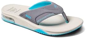 Reef Kids Fanning (Big Kid) Grey-aqua-oak