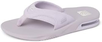 REEF Women's Fanning Bottle Opener Flip Flops Lavender Suede