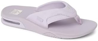 REEF Women's Fanning Bottle Opener Flip Flops Lavender Suede